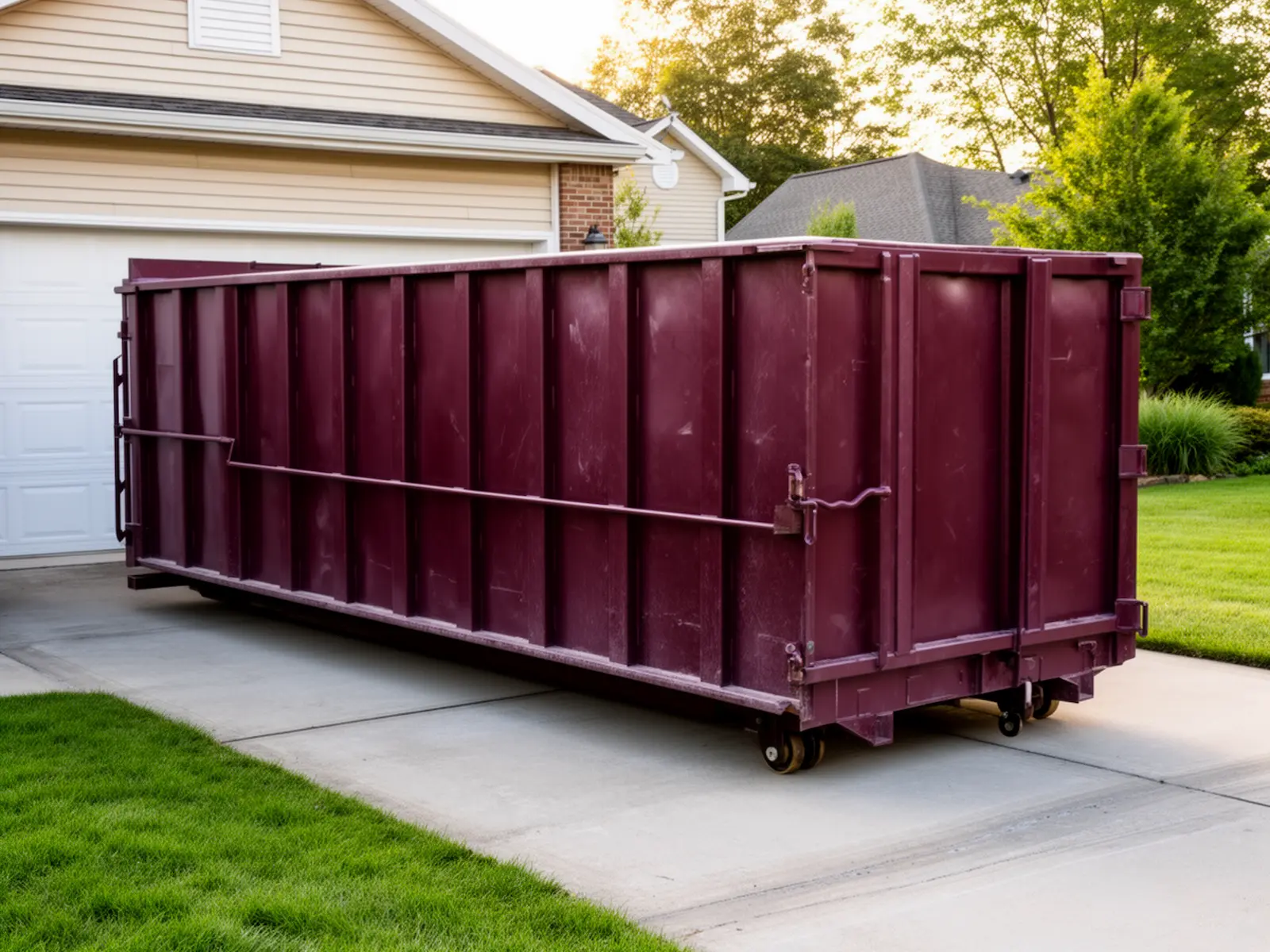 Roll-off dumpster from Stone Mill Dumpster Rental in Biloxi, MS